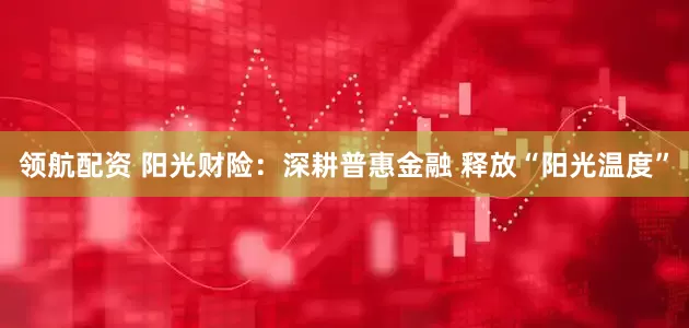 领航配资 阳光财险：深耕普惠金融 释放“阳光温度”